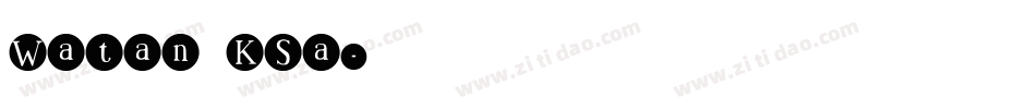 Watan KSa字体转换